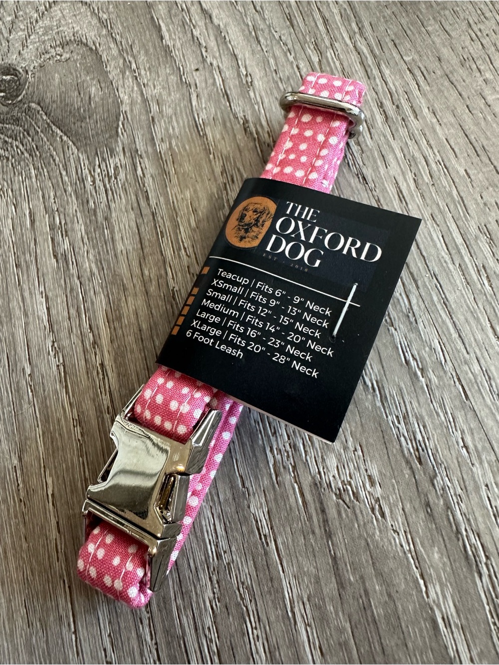 Pink Polka Dot Dog Collar